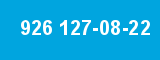926 127-08-22